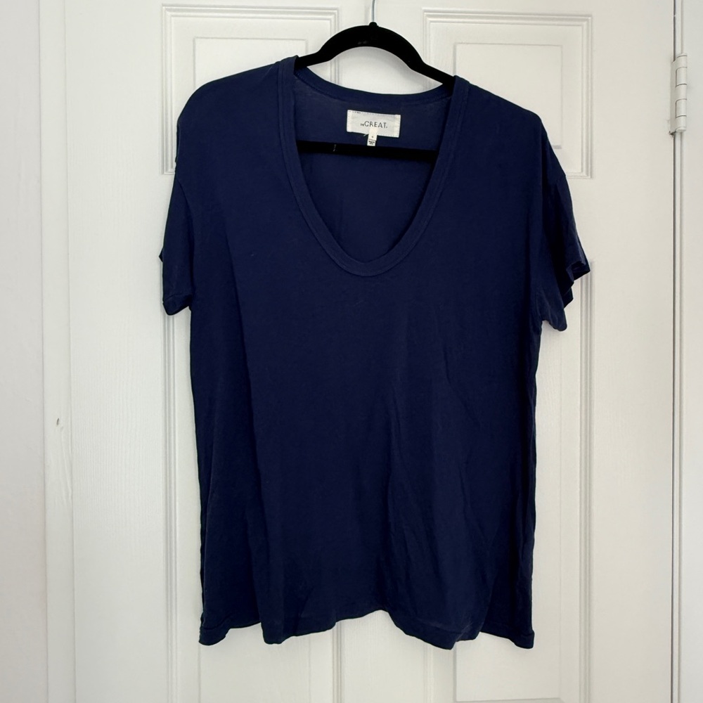 THE GREAT. U Neck Tee size 0/XS